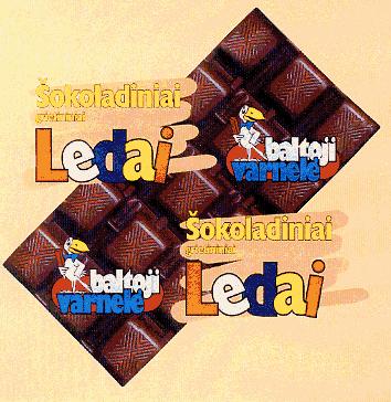 Prekės ženklas: baltoji varnelė Šokoladiniai grietininiai Ledai