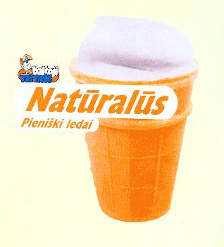 Prekės ženklas: Natūralūs Pieniški ledai